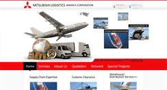 Desktop Screenshot of mitsubishi-logistics-america.com